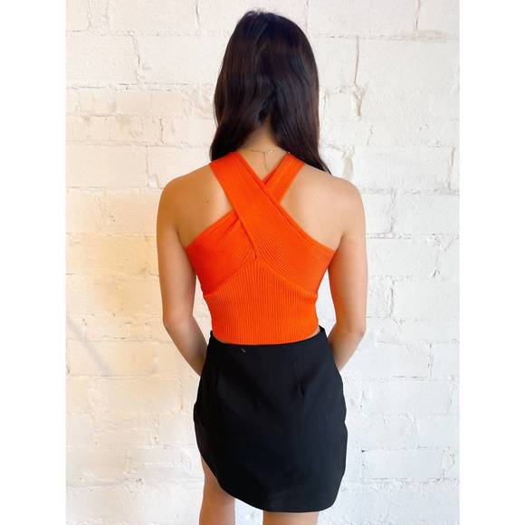 NEW DAY + MOON strawberry fields knit top in orange - Picture 2 of 2